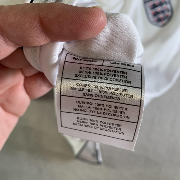 England National Team Shirt Jersey Mens L White Soccer Umbro Beckham Home Static - Picture 11 of 15